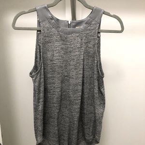 Banana Republic Faux Leather Tank